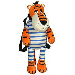 Тигр Бонифаций - текстильная новогодняя упаковка, мягкая игрушка в виде символа года Тигра