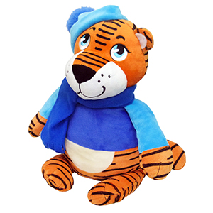 Тигр Тим - текстильная новогодняя упаковка, мягкая игрушка в виде символа года Тигра