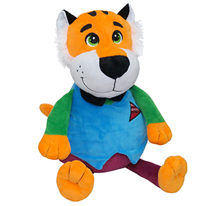 Тигр Стив - текстильная новогодняя упаковка, мягкая игрушка в виде символа года Тигра
