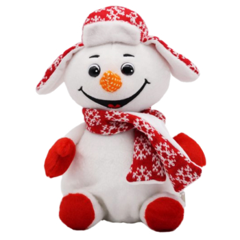 Снеговик Фёдор - сладкий новогодний подарок в мягкой игрушке
