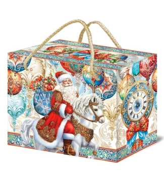 Подарок Ноктюрн - набор из кондитерских изделий в красочной новогодней упаковке из картона