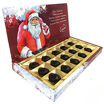 Коробочные конфеты Санта Клаус 240 г открытые